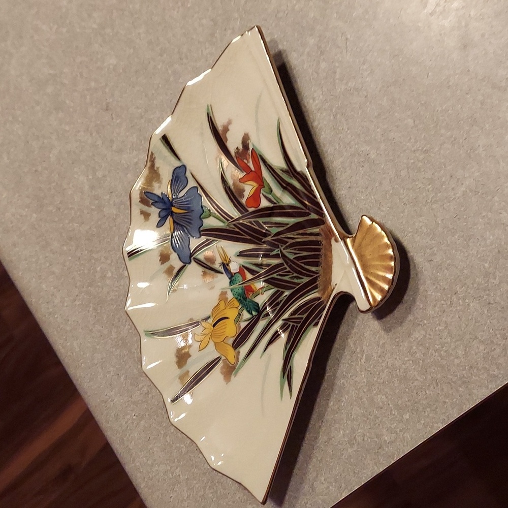Japanese fan trinket dish